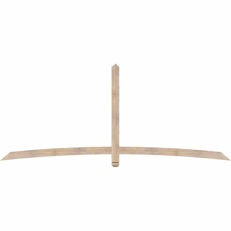 Ekena Millwork Bellingham Smooth Timber Gable Bracket, Douglas Fir, 108"W x 45"H x 1 1/2"D x 3 1/2"F, 10/12 Pitch GBW108X45X0204BEL00SDF